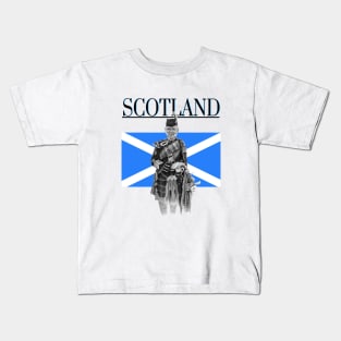 Scottish Bagpiper Kids T-Shirt